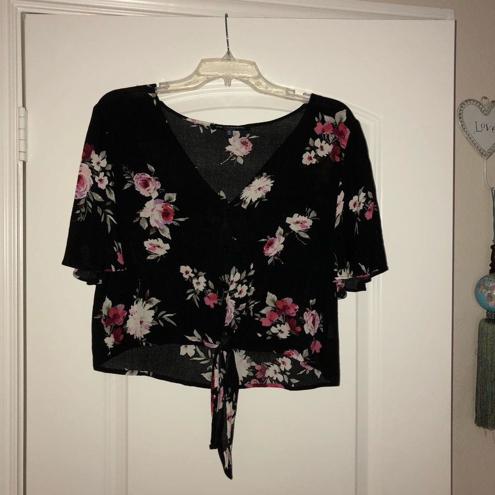 Floral crop top